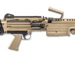 FN M249S Para Flat Dark Earth 5.56 NATO 16.1" Barrel Belt-Fed Telescoping Stock