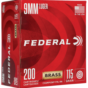 Federal Champion Brass .40 SW 180-Grain 400-Rounds Loose FMJ