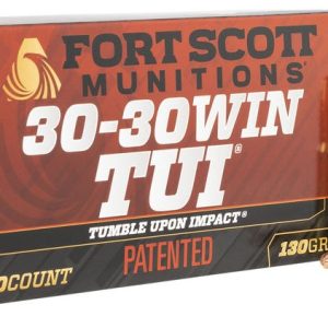 Fort Scott Munitions Tumble Upon Impact (TUI) Brass .30-30 130 Grain 20-Rounds SCS