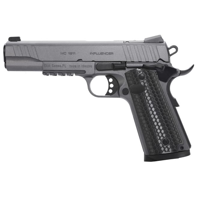 Girsan MC1911S Influencer Tungsten .38 Super 5" Barrel 9-Rounds Optics Ready Girsan MC1911S Influencer Tungsten .38 Super 5" Barrel 9-Rounds Optics Ready - 1911 - Miami Shooters Supply