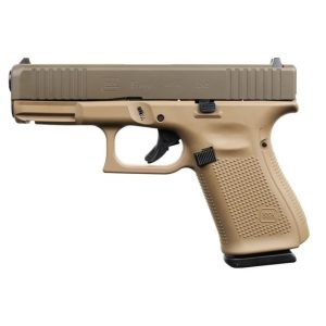 Glock 19 Gen5 Dark Earth/Patriot Brown 9mm 4.02" Barrel 15-Rounds - HANDGUNS - Miami Shooters Supply