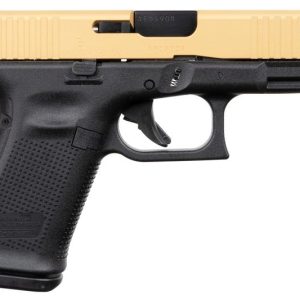 Glock 19 Gen5 Black / Gold 9mm 4.02" Barrel 15-Rounds - HANDGUNS - Miami Shooters Supply