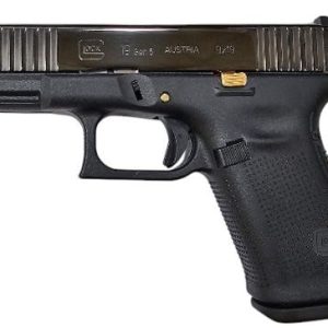 Glock 19 Gen5 Black Gold Filigree 9mm 4.02" Barrel 15-Rounds