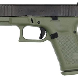 Glock 19 Gen5 MOS Battle Field Green 9mm 4.02" Barrel 15-Rounds - HANDGUNS - Miami Shooters Supply