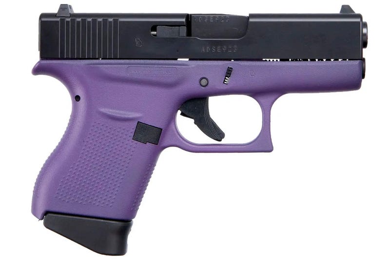 Glock 43 Purple / Elite Black 9mm 3.4" Barrel 6-Rounds