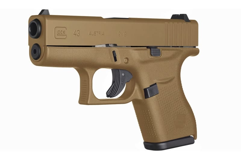 Glock 43 Flat Dark Earth 9mm 3.39" Barrel 6-Rounds