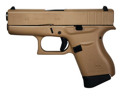 Glock 43 Gen 3 Magpul Dark Earth 9mm 3.39-inch 6Rd