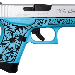 Glock 43 "Miss Daisy" Blue / Silver 9mm 3.4" Barrel 6-Rounds - HANDGUNS - Miami Shooters Supply