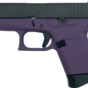 Glock 43 Purple / Black 9mm 3.39" Barrel 6-Rounds GrabAGun Exclusive - HANDGUNS - Miami Shooters Supply