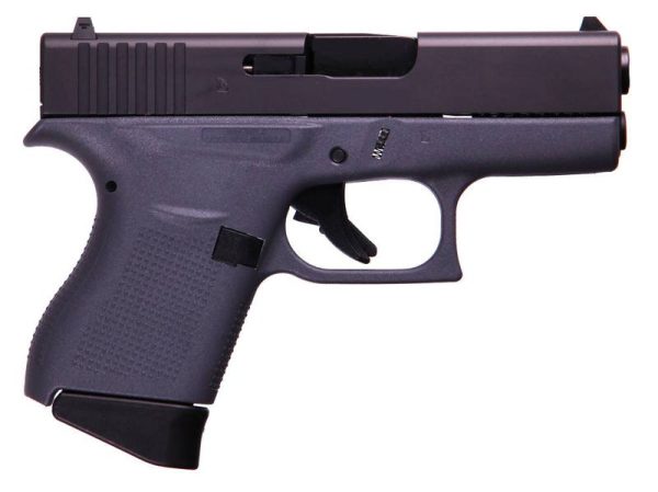 Glock 43  Black / Gray 9mm 3.39-inch 6Rd Fixed Sights