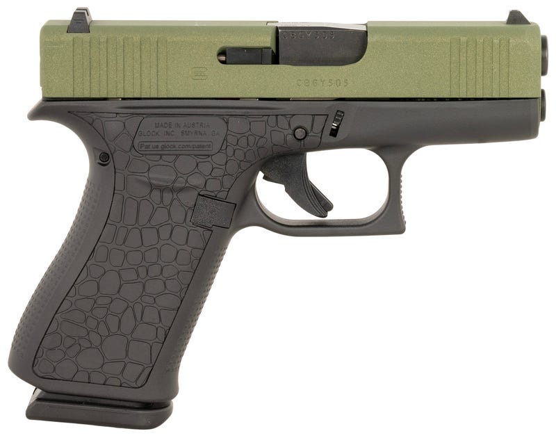 Glock 43X "Bayou" Grey / Green 9mm 3.4" Barrel 10-Rounds