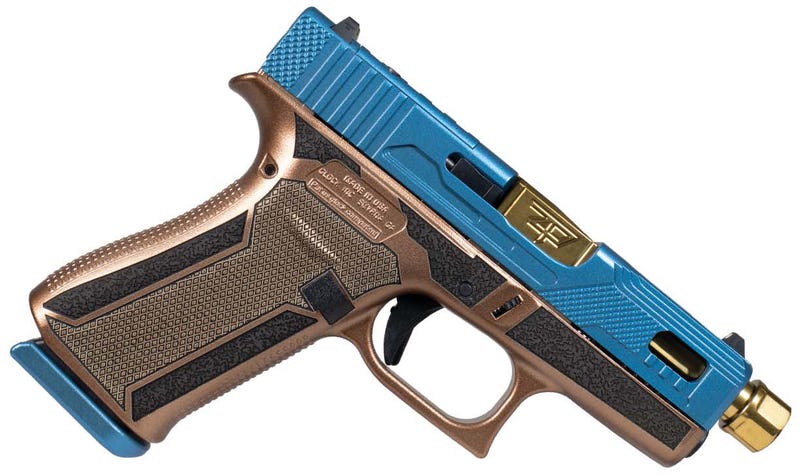 Glock 43X "Blue Hush" Blue / Brown 9mm 3.4" Barrel 10-Rounds