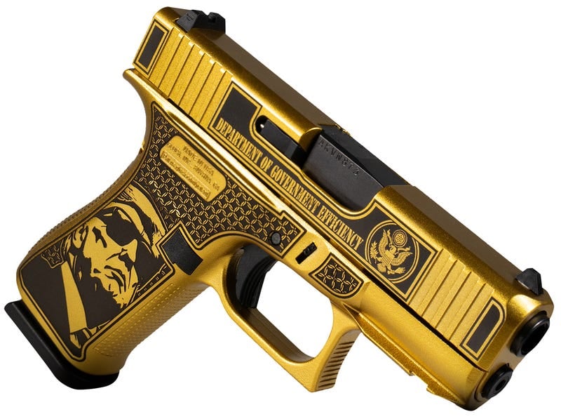Glock 43X D.O.G.E. Gold 9mm 3.4" Barrel 10-Rounds
