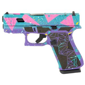 Glock 43X MOS 80's DAY Cyan 9mm 3.4" Barrel 10-Rounds