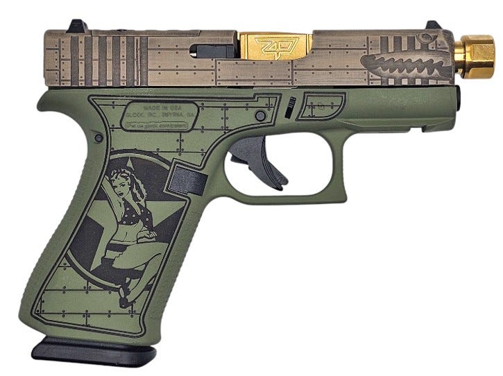 Glock 43X MOS "Bomber" OD Green 9mm 3.4" Barrel 10-Rounds