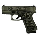 Glock 43X MOS Custom "Trump 2024" Crushed Silver Distressed 9mm 3.4" Barrel 10-Rounds