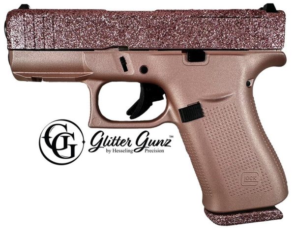 Glock 43X MOS Rose Gold Glitter 9mm 3.4" Barrel 10-Rounds