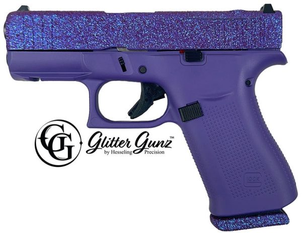 Glock 43X MOS Voodoo Purple Glitter 9mm 3.4" Barrel 10-Rounds