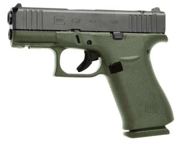Glock 43X MOS Battle Field Green 9mm 3.6" Barrel 10-Rounds