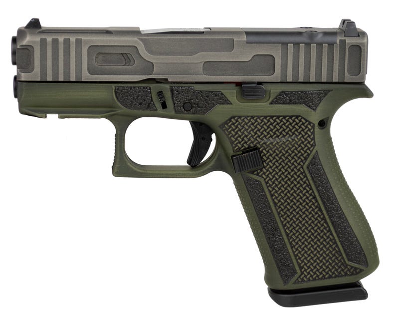 Glock 43X "McFly" Grey / Green 9mm 3.4" Barrel 10-Rounds