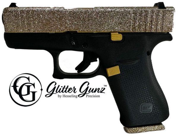 Glock 43X "Midas Glitter" Black / Gold 9mm 3.4" Barrel 10-Rounds