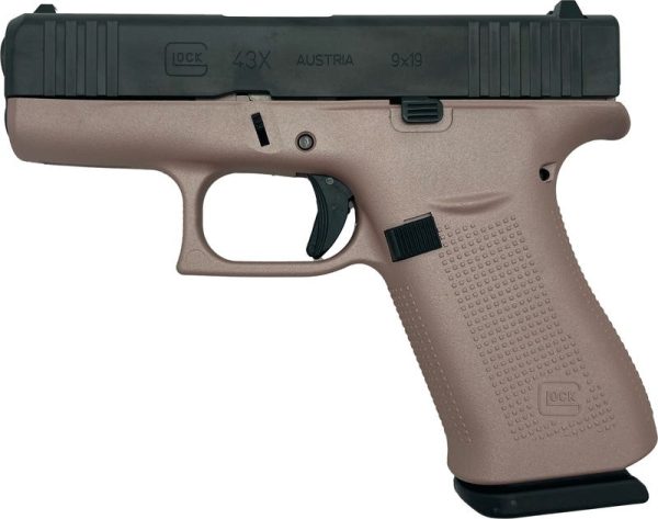 Glock 43X Rose Gold 9mm 3.4" Barrel 10-Rounds GrabAGun Exclusive