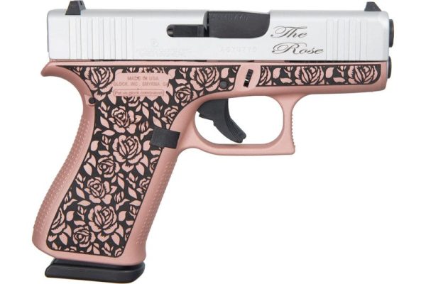 Glock 43X Rose Engraved 9mm 3.4" Barrel 10-Rounds