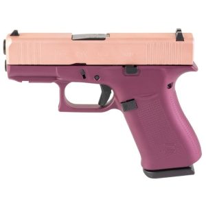 Glock 43X Skydas Custom Rose Gold / Black Cherry 9mm 3.4" Barrel 10-Rounds