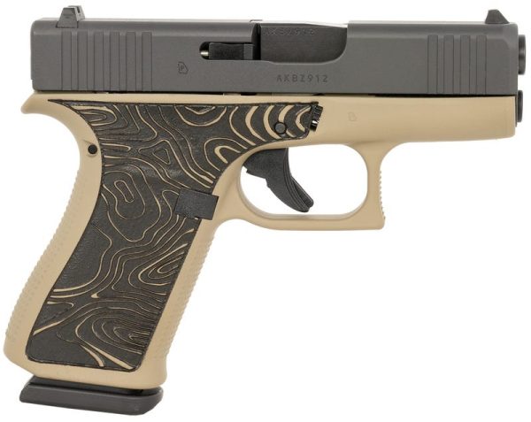 Glock 43X "Topography" Tan 9mm 3.4" Barrel 10-Rounds