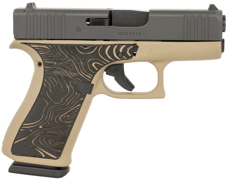 Glock 43X "Topography" Tan 9mm 3.4" Barrel 10-Rounds