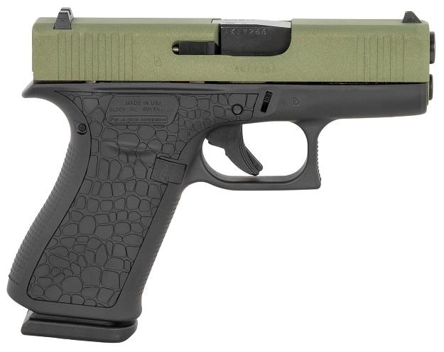 Glock 43X Bayou Green Cerakote 9mm 3.4" Barrel 10-Rounds