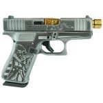 Glock 43x Custom "Liberty or Death" Grey 9mm 4" Threaded Barrel 10-Rounds