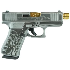 Glock 43x Custom "Liberty or Death" Grey 9mm 4" Threaded Barrel 10-Rounds