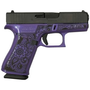 Glock 43x Custom "Purple Pearl Mandala" 9mm 3.4" Barrel 10-Rounds
