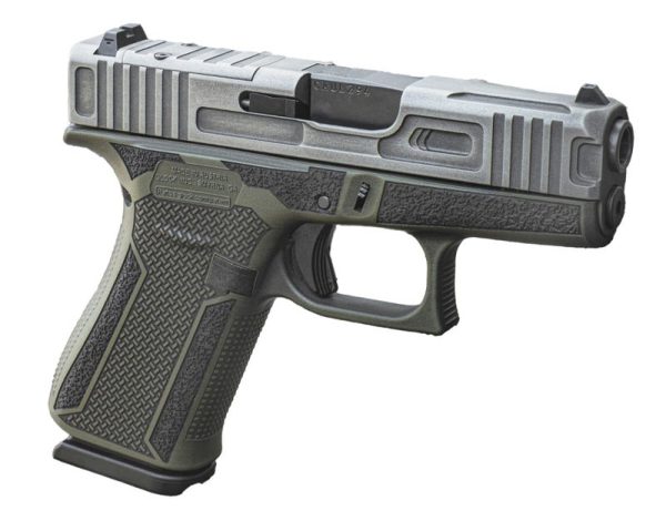 Glock 43x MCFLY Distressed OD Green / Silver 9mm 3.4" Barrel 10-Rounds