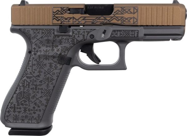 Glock 45 Gen5 "Nordic Runes" Burnt Bronze 9mm 4.02" Barrel 17-Rounds