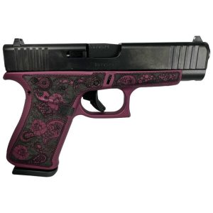 Glock 48 Custom "Black Cherry Paisley Frame" 9mm 4.17" Barrel 10-Rounds