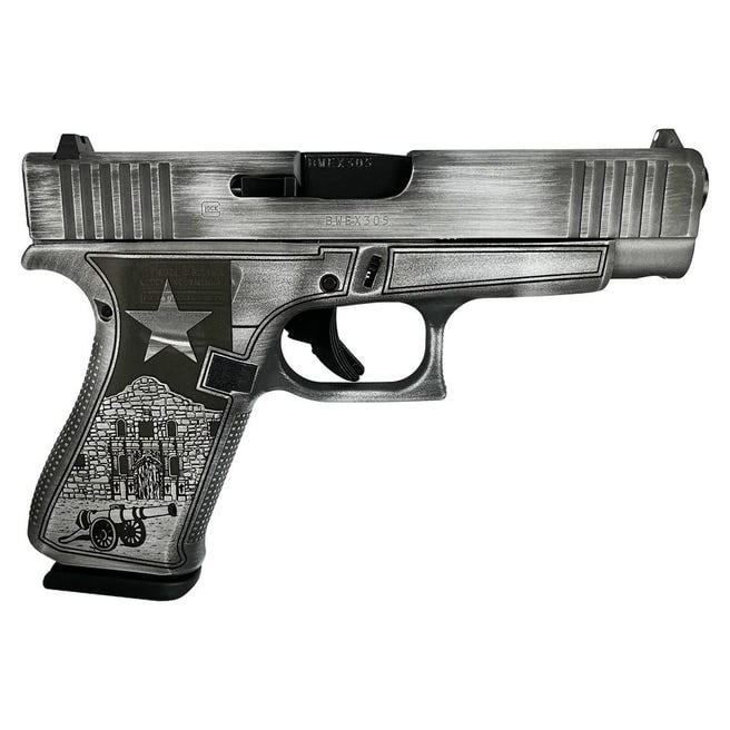 Glock 48 Custom "Texas Silver" 9mm 4.17" Barrel 10-Rounds