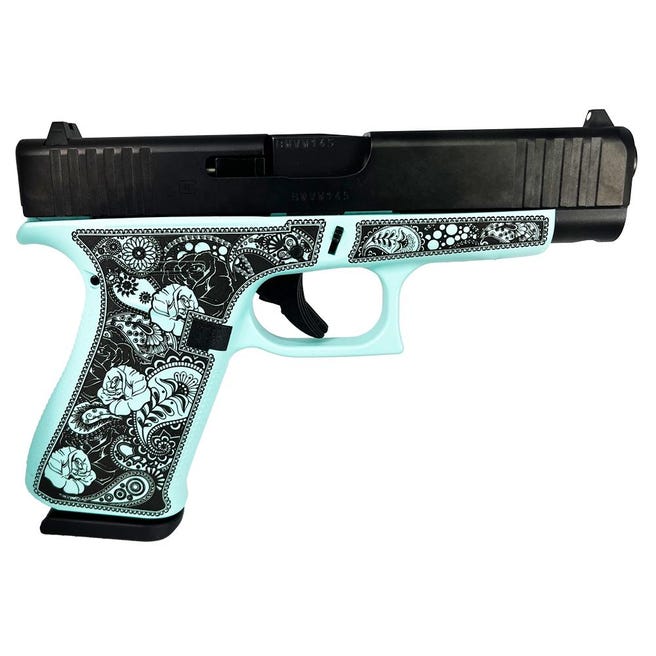Glock 48 Gen 5 Custom "Tiffany Paisley" 9mm 4.17" Barrel 10-Rounds