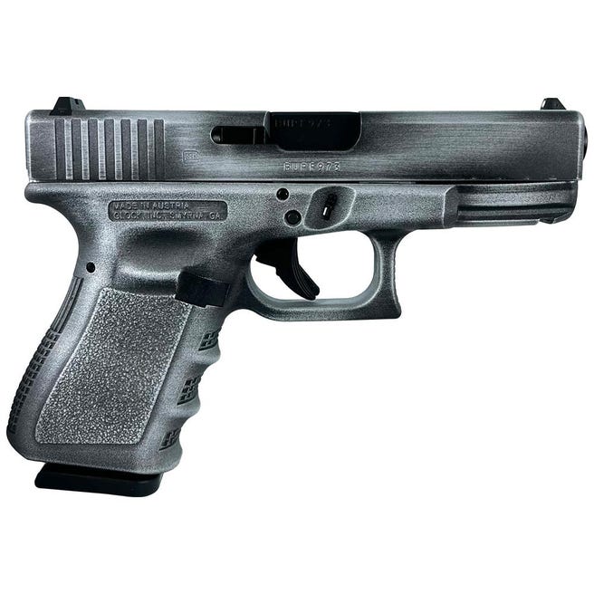 CSSI Exclusive Glock 19 Gen 3 Crushed Silver Distressed 9mm 4" Barrel 15-Rounds