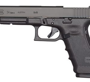 Glock 34 Gen 4 MOS Black 9mm 5.31-inch 17rd Modular Optic System - HANDGUNS - Miami Shooters Supply