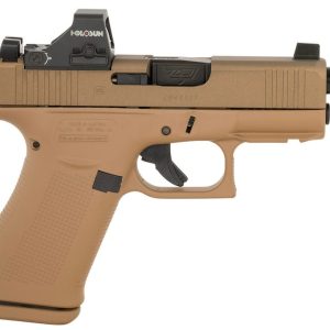 Glock G43X MOS Flat Dark Earth 9mm 3.4" Threaded Barrel 10-Rounds w/ Holosun HS 407K