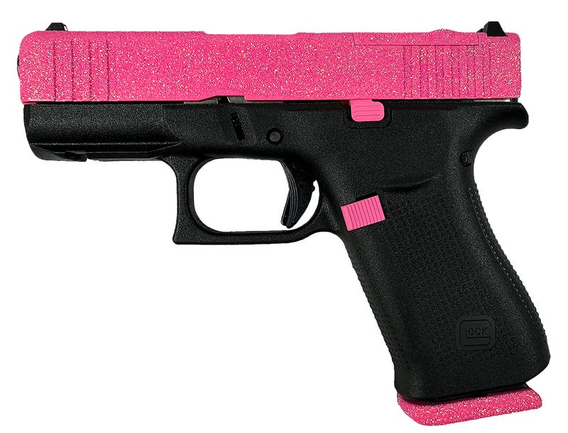 Glock G43X MOS Pixie Pink / Black 9mm 3.4" Barrel 10-Rounds