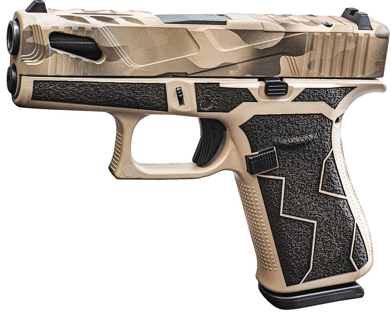 Glock G43X MOS Tan / Black 9mm 3.4" Barrel 10-Rounds Ported Slide