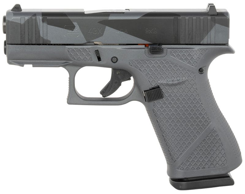 Glock G43X Grey/Urban Splinter 9mm 3.4" Barrel 10-Rounds