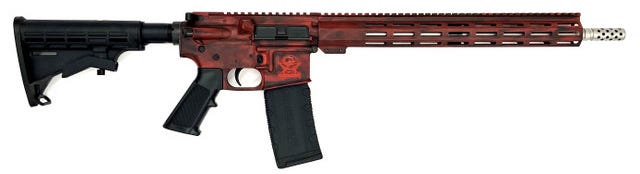 Great Lakes Firearms and Ammunition AR-15 BW Red .223 Wylde 16" Barrel 30-Rounds