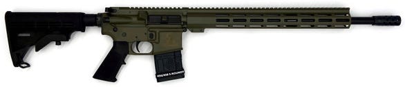 Great Lakes Firearms and Ammunition AR-15 OD Green .450 Bushmaster 18" Barrel 5-Rounds