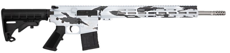 Great Lakes Firearms and Ammunition AR-15 Pursuit Snow Camo/SS .450 BM 18" Barrel 5-Rounds