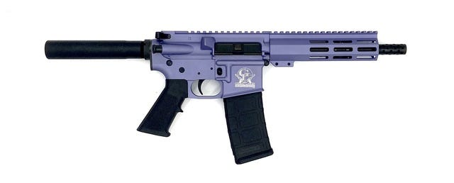 GLFA AR-15 Pistol Wild Orchid .223 Wylde 7.5" Barrel 30-Rounds 7" Handguard