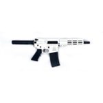 Great Lakes Firearms and Ammunition AR-15 Pistol White .223 Wylde 7.5" Barrel 30-Rounds